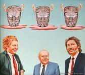 McINTYRE Mary 1966,Portrait of Three Prominent Men,1982,International Art Centre NZ 2013-11-20