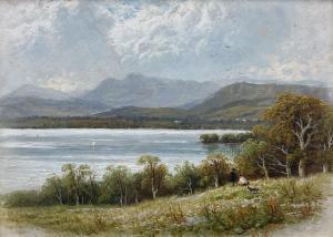 MCINTYRE Robert Finlay 1846-1906,Vignette View of Loch Katrine and El,Duggleby Stephenson (of York) 2024-02-02