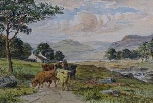 MCKAY Jon 1800-1900,Highland Cows in Landscape,Shapes Auctioneers & Valuers GB 2017-04-01