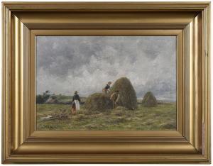 McKAY William Darling 1844-1924,In the Hayfields, Gray Weather,Brunk Auctions US 2021-02-11