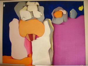 MCKEAN Margaret 1936,abstract, figure in a landscape,Hampstead GB 2013-12-12