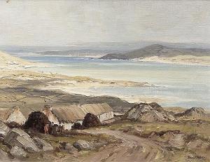 McKELVEY Frank 1895-1974,A Coastal Landscape with Thatched Cottages,Adams IE 2014-05-28