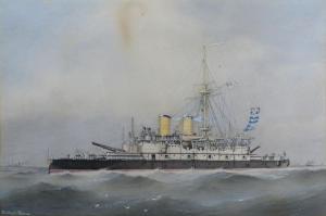 MCKENZIE W.Thompson,Study of an Admiral Class Battleship,Jacobs & Hunt GB 2021-07-30