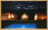 McKinley Tom 1955,Untitled (Tents by a Pool at Dusk),Clars Auction Gallery US 2018-09-16