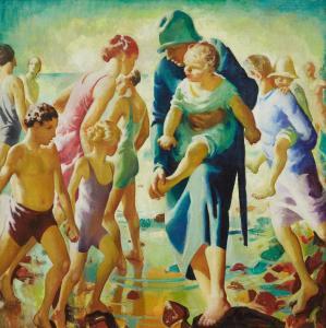 McLANE Jean 1878-1964,BEACH LIFE, DEVONSHIRE,1926,Sotheby's GB 2020-09-30