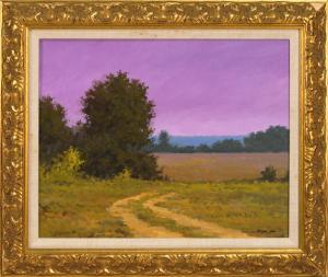 MCLANE JR WILLIAM 1951,Landscape under a purple sky,Eldred's US 2013-08-07