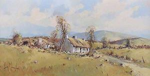 MCLAUGHLIN Henry,IRISH COTTAGE AT BINBANE, COUNTY DONEGAL,Ross's Auctioneers and values 2019-08-07