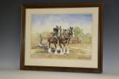 MCLAUGHLIN Margaret,Shire Horses at Work,Bamfords Auctioneers and Valuers GB 2016-05-11