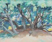 McLEAN James Augustus 1904-1989,Trees of Fort Fisher,1934,Brunk Auctions US 2012-09-15