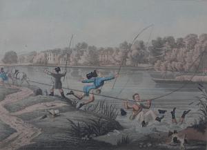 McLean Thomas 1830,FISHING SATIRE: Taking A Fly, A Sharp Bite, Patien,Morphets GB 2022-09-08