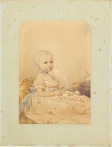 McLEAY Kenneth 1802-1878,portrait of a young child holding a rose,1867,Ewbank Auctions GB 2020-03-19