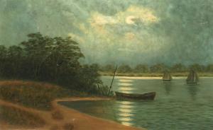 MCLEOD ETTA,MOONLIGHT ON THE WATER,GFL Fine art AU 2013-05-29