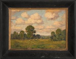 McMANUS James Goodwin 1882-1958,Cloud-filled landscape, likely Connecticut,Eldred's US 2014-08-01