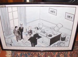 McMURTRY Stanley 1936,Political cartoon sketch,Bonhams GB 2009-07-22