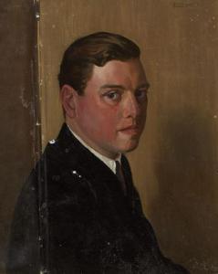 MCNALLY Eithne 1930-1940,PORTRAIT OF ERNEST COLUMBA HAYES,1940,Whyte's IE 2012-03-12