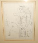 MCNAUGHT James 1914-1981,Sketch for girl with syphon,1988,Great Western GB 2020-10-02