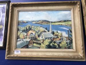 MCNAUGHTON AUDREY 1917-2010,view of Campbell's Bay,1952,Henry Aldridge GB 2019-08-17