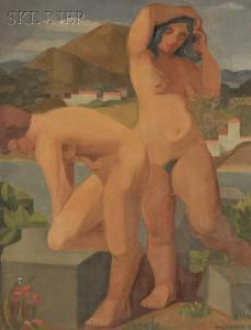 McNEAR Everett 1904-1984,Nudes in a Landscape,1920,Skinner US 2011-01-28
