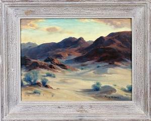 McNEELY Perry 1886-1966,Drifting Sands, mountian landscape,Alderfer Auction & Appraisal 2006-12-05