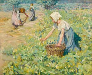 MCNICOLL Helen Galloway 1879-1915,The Bean Harvest,Sotheby's GB 2024-11-14