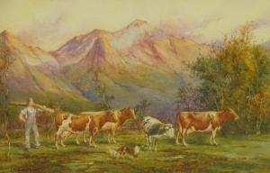 MCQUEEN MOYES J,Cattle in mountain landscape,1853,Golding Young & Co. GB 2020-10-28