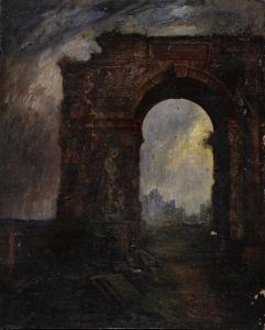mcquoid Winston 1909,An Italian ruined archway,1963,Mallams GB 2015-10-07