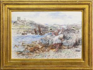 McTAGGART William 1835-1910,TARBERT, WELL MAY THE BOATIE ROW,1887,McTear's GB 2024-04-10
