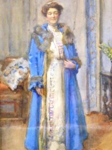 MEAD Rose,Portrait of a lady standing dressed in finery,1912,Golding Young & Co. 2022-08-24
