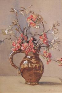 MEAD Rose 1868-1946,Still life with flowers in a pottery jug,Lacy Scott & Knight GB 2023-03-18