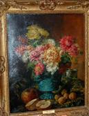 MEAD Rose,Still life with flowers in a vase and attendant fr,Lacy Scott & Knight 2015-10-17