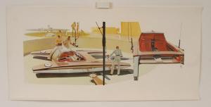 MEAD Syd 1933,Futuristic Car/Automobile illustration rendering,1964,Ripley Auctions US 2011-04-20