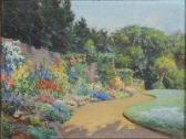 MEADE Arthur 1863-1948,Cornish garden in bloom,1935,David Lay GB 2012-01-19