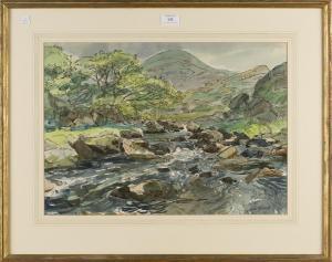 MEADE John 1909-1982,Mountain Stream, near Llanbedr, North Wales,Tooveys Auction GB 2017-09-06