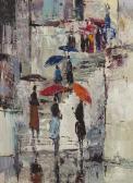 MEADOR Joshua L 1911-1965,Rainy Day,John Moran Auctioneers US 2019-06-23