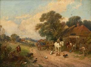 MEADOWS Edwin Long 1854-1901,A chat by the wayside,1868,Mallams GB 2023-10-18