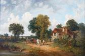 MEADOWS Edwin Long,Horses and a cart on a country lane,Bellmans Fine Art Auctioneers 2021-05-25
