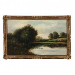 MEADOWS James Edwin 1828-1888,Bucolic Landscape with Figures,20th century,Leland Little 2023-04-13