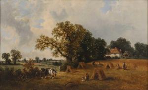MEADOWS James Edwin 1828-1888,Haymaking near Sudbury,1862,Sworders GB 2023-09-26