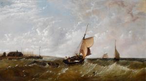 MEADOWS Snr. James M. 1798-1864,Shipping on rough seas,Bonhams GB 2021-04-27