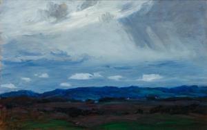MEAKIN Lewis Henry 1850-1917,Evening Landscape,1915,Shannon's US 2024-01-18