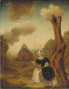 MEALL G 1674-1675,Portrait of Maria Crap, small full-length, seated ,1674,Christie's GB 2002-02-21