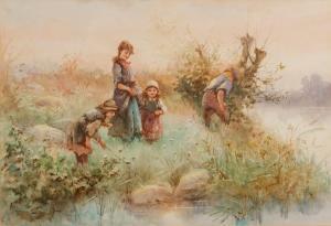MEARNS Fanny 1870-1888,Children Playing by a Stream,Simon Chorley Art & Antiques GB 2021-03-23