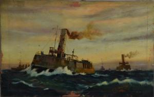 Mearns J.H,steam ships at sea,1921,Ewbank Auctions GB 2017-09-20