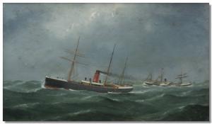 MEARS George 1826-1906,The Sinking of the Alabama,1889,Gilding's GB 2008-12-02