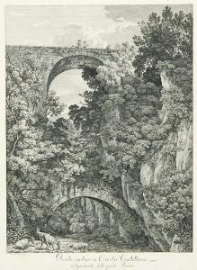 MECHAU Jacob Wilhelm 1745-1808,Ponte antico a Civita Castellana,1775,Winterberg Arno DE 2019-10-26
