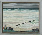 MECHLEN Paul 1888-1961,Seascape with two small figures on a shore,Quinn's US 2009-09-19