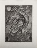 MECIKALSKI Eugene 1927,A Heron in the Four Phases of the Moon,Stair Galleries US 2015-04-10