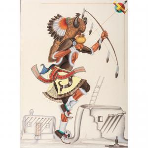 MEDINA Raphael 1929-1998,Untitled (Buffalo Dancer),Hindman US 2021-11-04