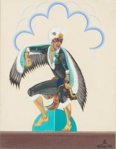 MEDINA Raphael 1929-1998,Untitled (Eagle Dancer),Santa Fe Art Auction US 2022-08-13