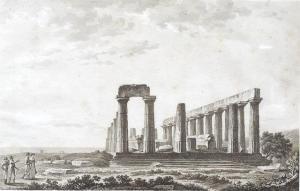 MEDLAND Thomas 1755-1822,View of the Hypaethral Temple at Paestum and View ,Mallams GB 2016-09-08